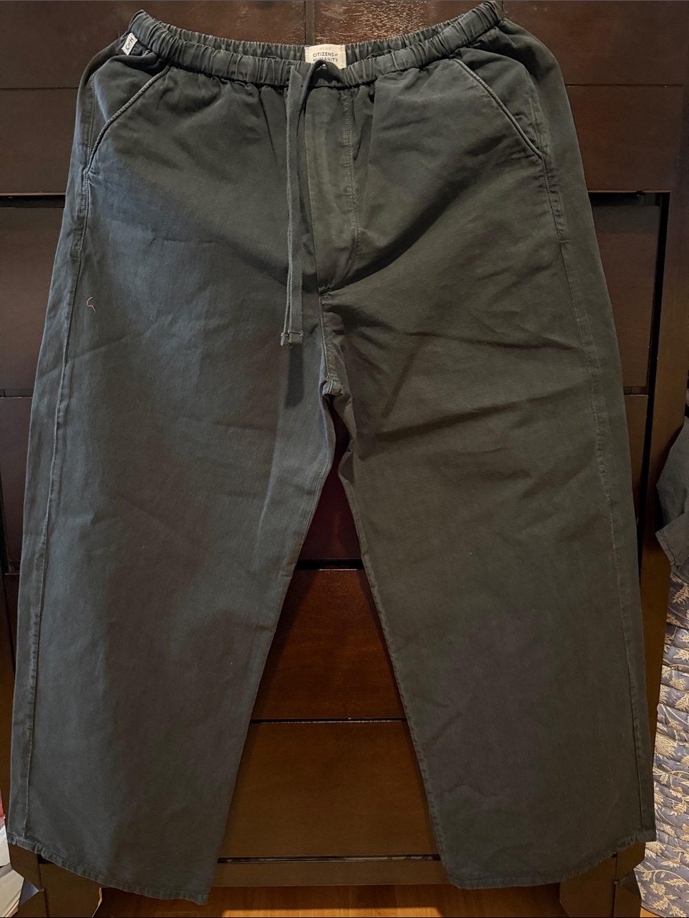 Citizens Of Humanity Men's Drawstring Joggers - Charcoal Black